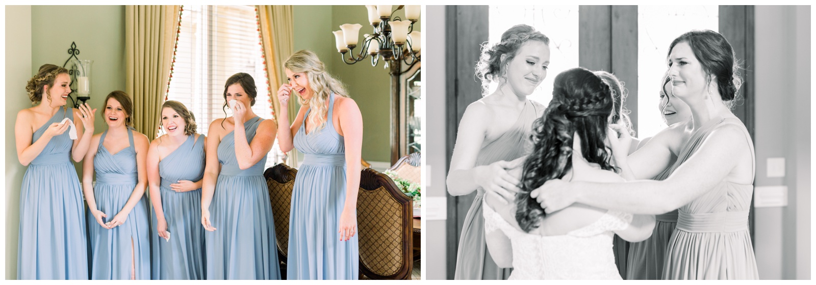bridesmaids crying, bride crying, Atlanta GA wedding photographer