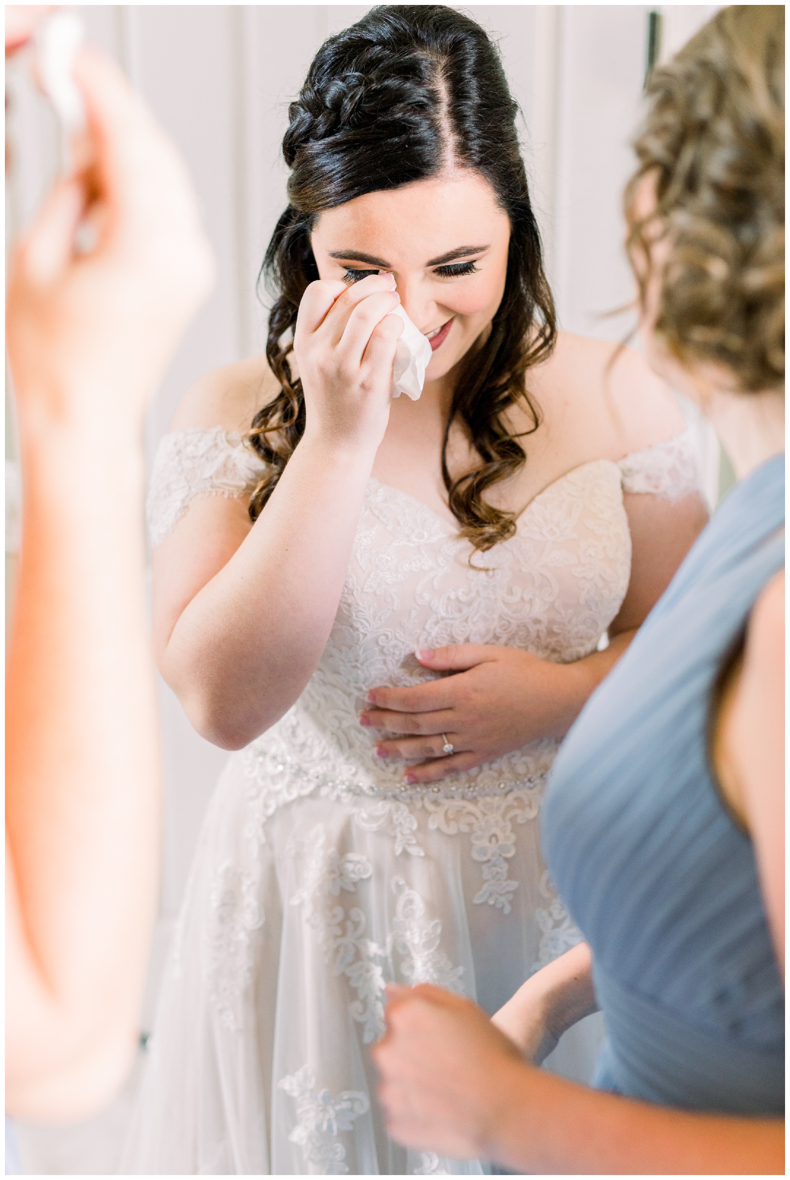 bride crying, atlanta ga wedding photographer